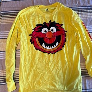 Disney Muppets Yellow Long Sleeve Tee Animal